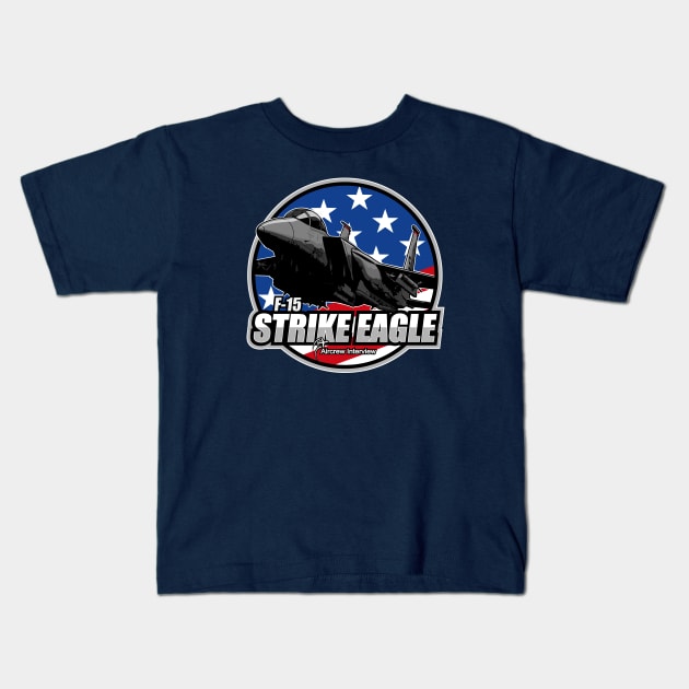 F-15 Strike Eagle Kids T-Shirt by Aircrew Interview